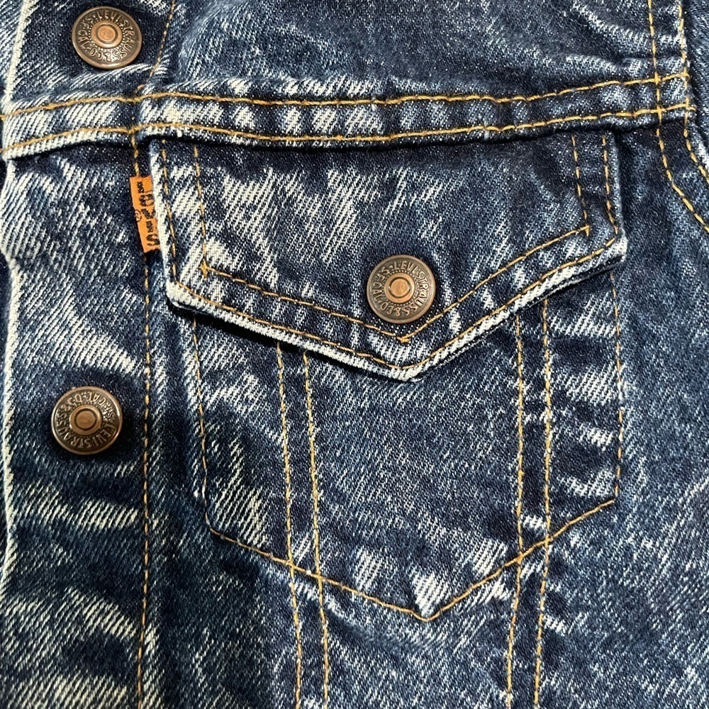 Vintage little Levi’s kids jacket size 6 blue - Picture 3 of 7